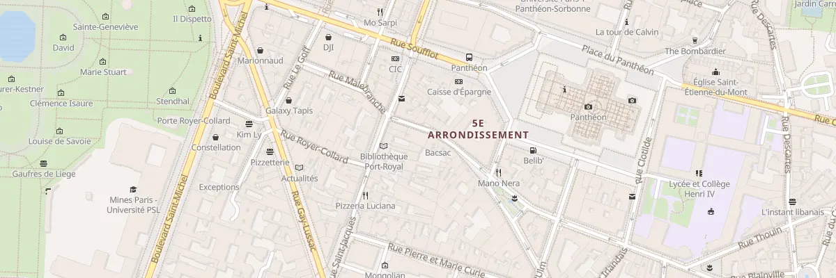 Plan du 4 Rue des Fossés Saint-Jacques à Paris 5e Arrondissement