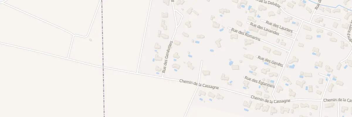 Plan du 83 Rue des Genevriers à Villemoustaussou