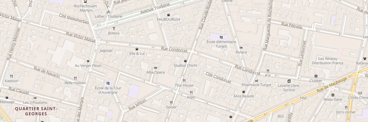 Plan du 41 Rue Claude Rodier à Paris 9e Arrondissement