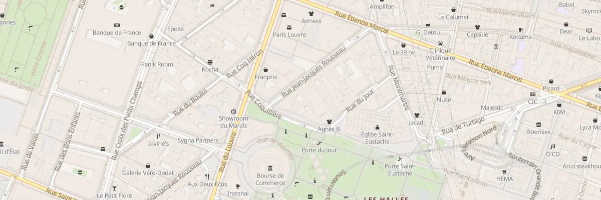 Plan du 56 Rue Jean-Jacques Rousseau à Paris 1er Arrondissement