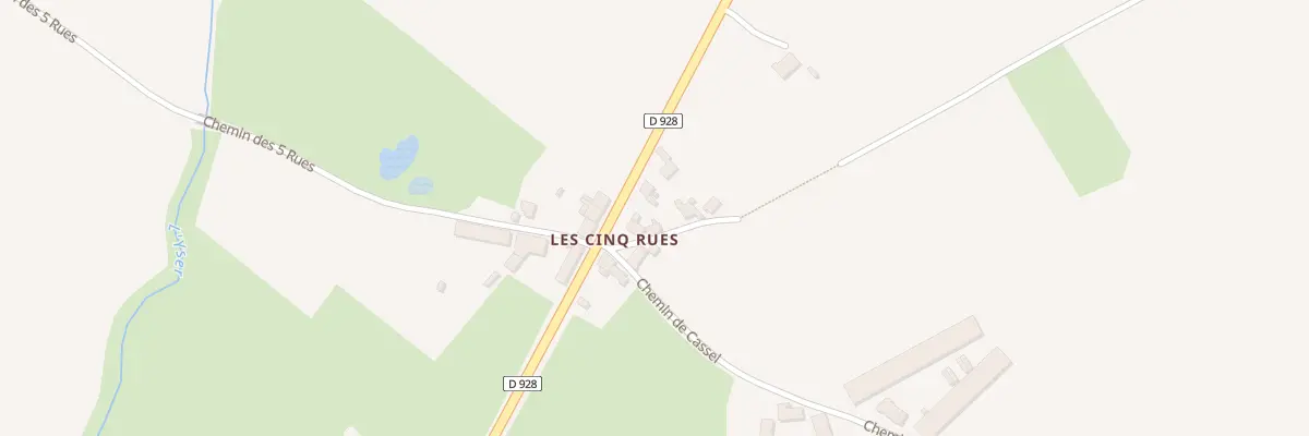 Plan du 1 Che des Clous à Bollezeele