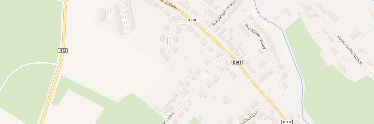 Plan du 5 Che Dit de la Fosse aux Lapins à Doullens