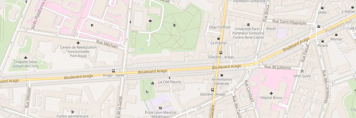 Plan du 62 Bd Arago à Paris 13e Arrondissement