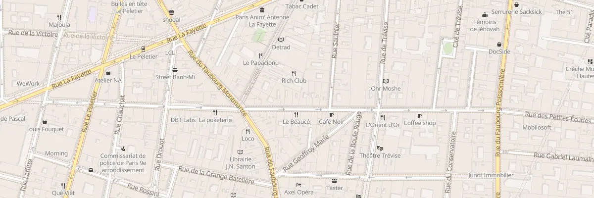 Plan du 48 Rue Richer à Paris 9e Arrondissement