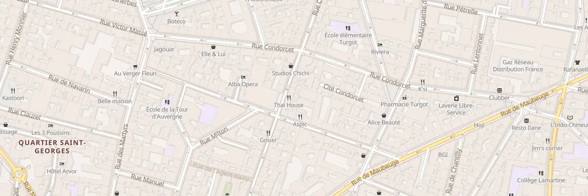 Plan du 42 Rue Claude Rodier à Paris 9e Arrondissement