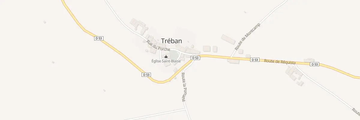 Plan du 5006 Treban à Tréban