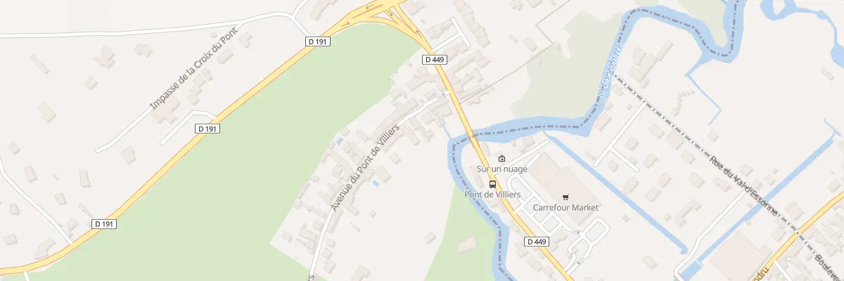 Plan du 3B Av du Pont de Villiers à Cerny