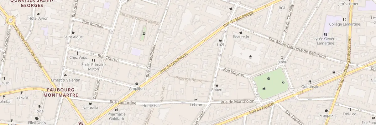 Plan du 32 Rue de Maubeuge à Paris 9e Arrondissement