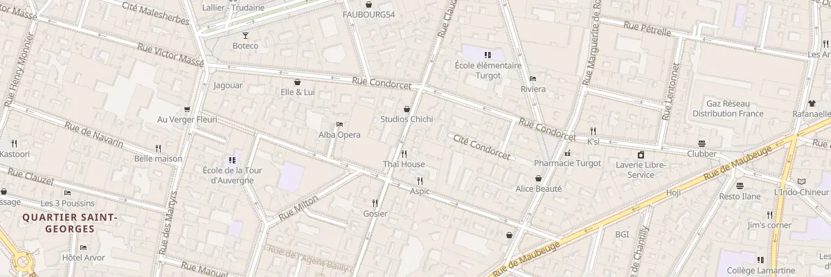 Plan du 46 Rue Claude Rodier à Paris 9e Arrondissement