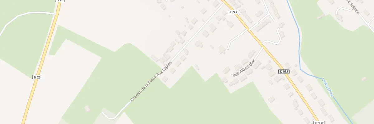 Plan du 12 Che Dit de la Fosse aux Lapins à Doullens