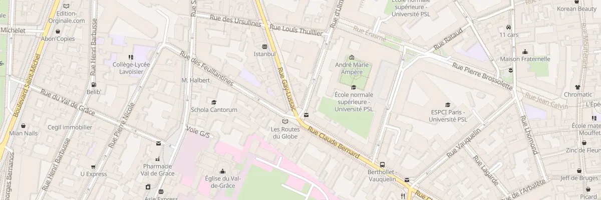 Plan du 51 Rue Gay-Lussac à Paris 5e Arrondissement