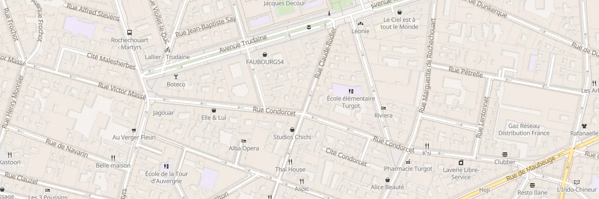 Plan du 47 Rue Claude Rodier à Paris 9e Arrondissement