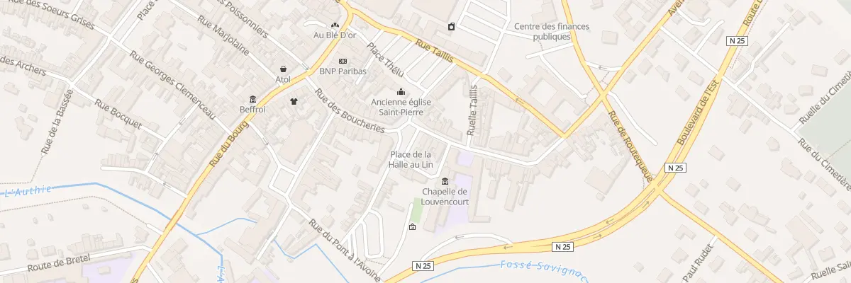 Plan du 1 Rue Jacques Mossion à Doullens