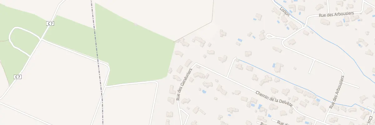 Plan du 320 Rue des Genevriers à Villemoustaussou