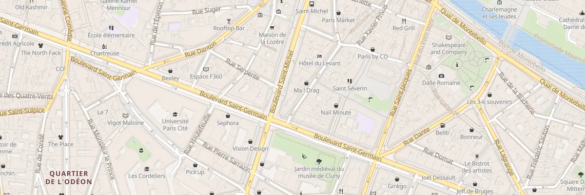 Plan du 17 Bd Saint-Michel à Paris 5e Arrondissement