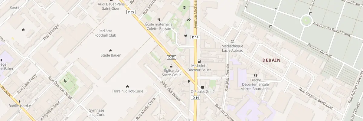 Plan du 123 Rue du Docteur Bauer à Saint-Ouen-sur-Seine