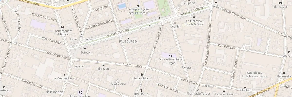 Plan du 53 Rue Claude Rodier à Paris 9e Arrondissement
