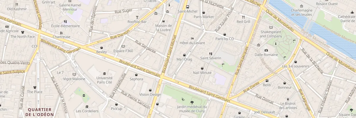 Plan du 15 Bd Saint-Michel à Paris 5e Arrondissement