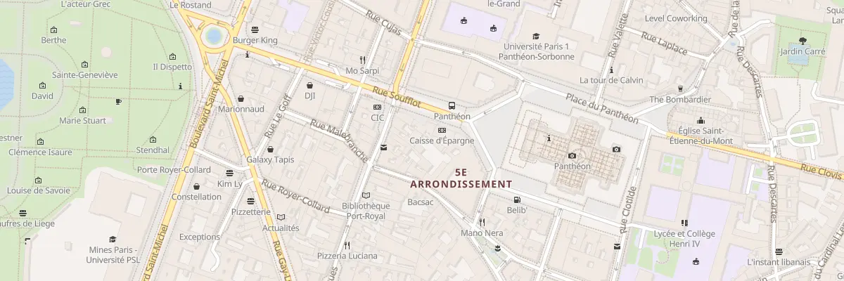Plan du 151B Rue Saint-Jacques à Paris 5e Arrondissement
