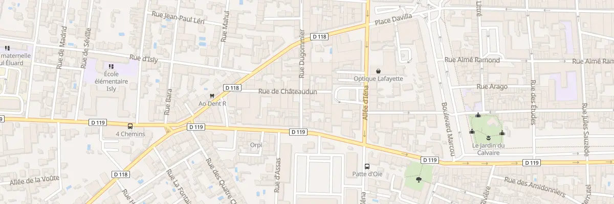 Plan du 8 Rue Dugommier à Carcassonne