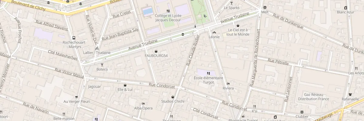 Plan du 53B Rue Claude Rodier à Paris 9e Arrondissement