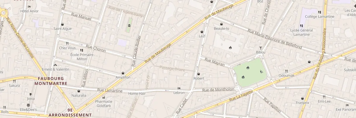 Plan du 11 Rue Marguerite de Rochechouart à Paris 9e Arrondissement
