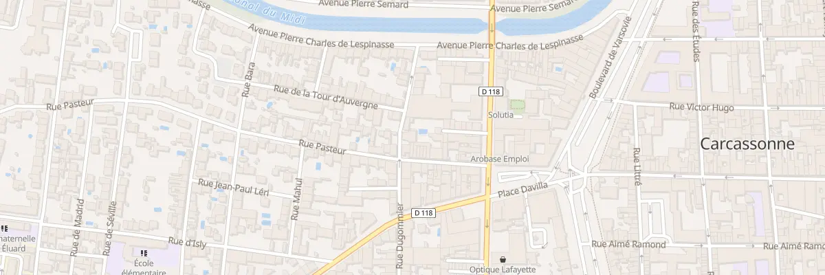 Plan du 30 Rue Dugommier à Carcassonne