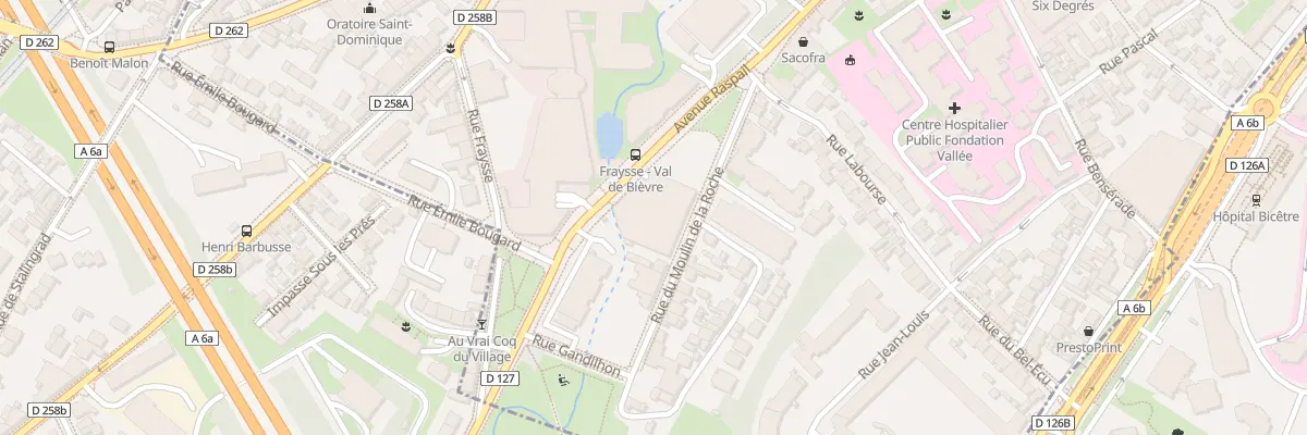 Plan du 8 Rue du Moulin de la Roche à Gentilly