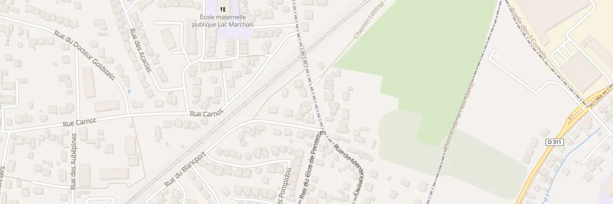 Plan du 74 Rue du Lac Marchais à Deuil-la-Barre