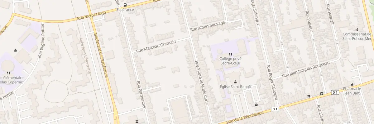 Plan du 45 Rue Pierre et Marie Curie Sp à Dunkerque