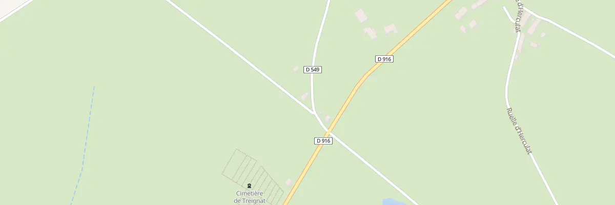 Plan du 3 Herculat à Treignat