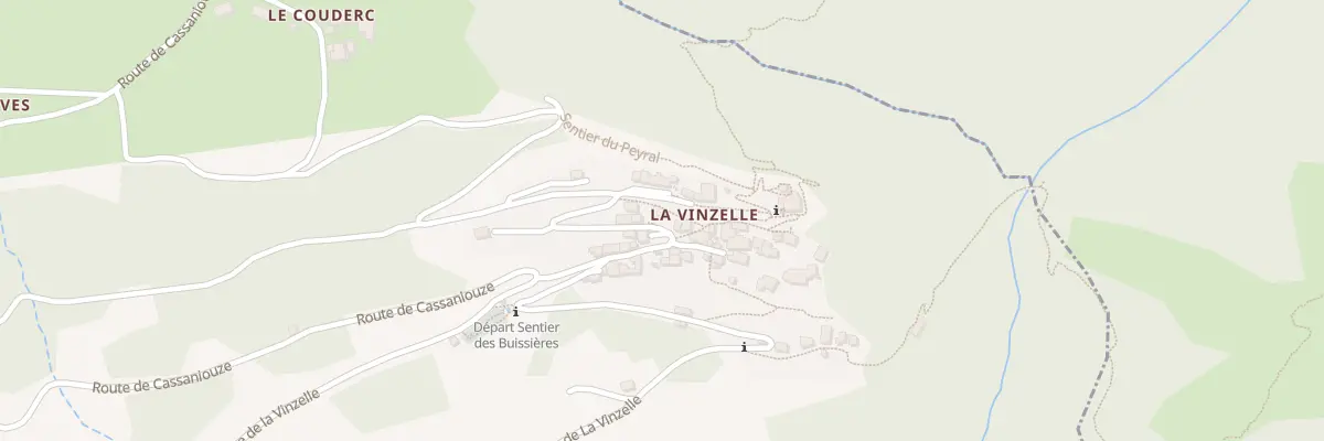 Plan du 1 Che du Peyral à Conques-en-Rouergue