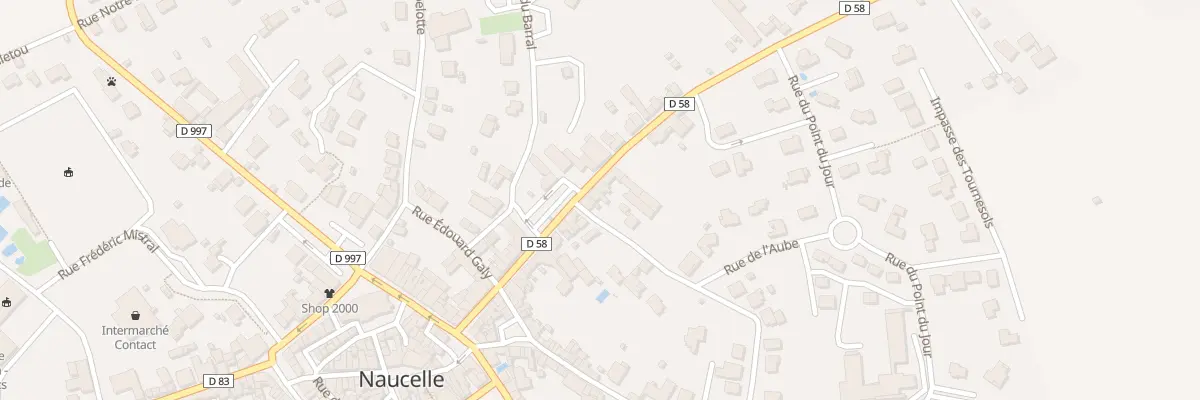Plan du 30 Av de Rodez à Naucelle