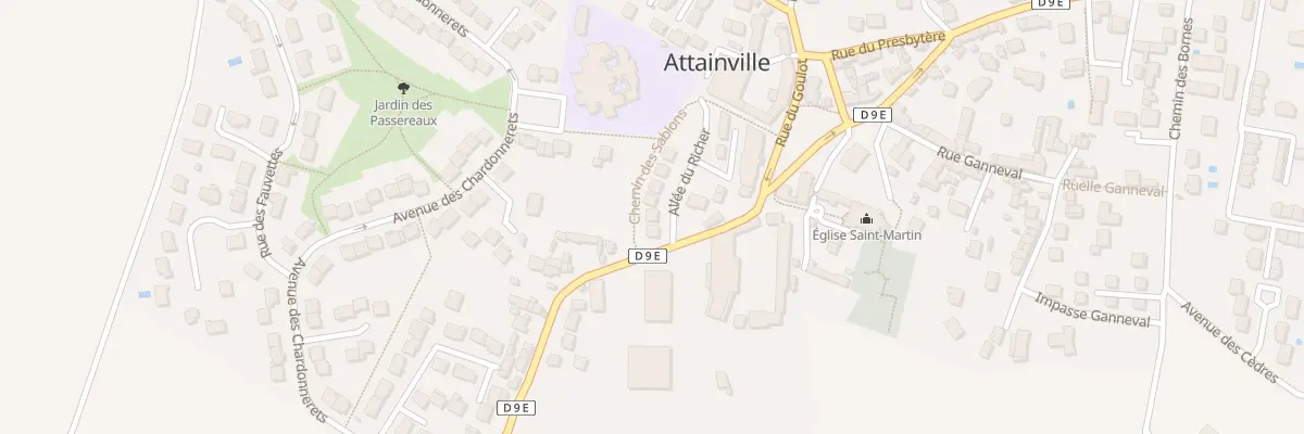 Plan du 3 All du Richer à Attainville