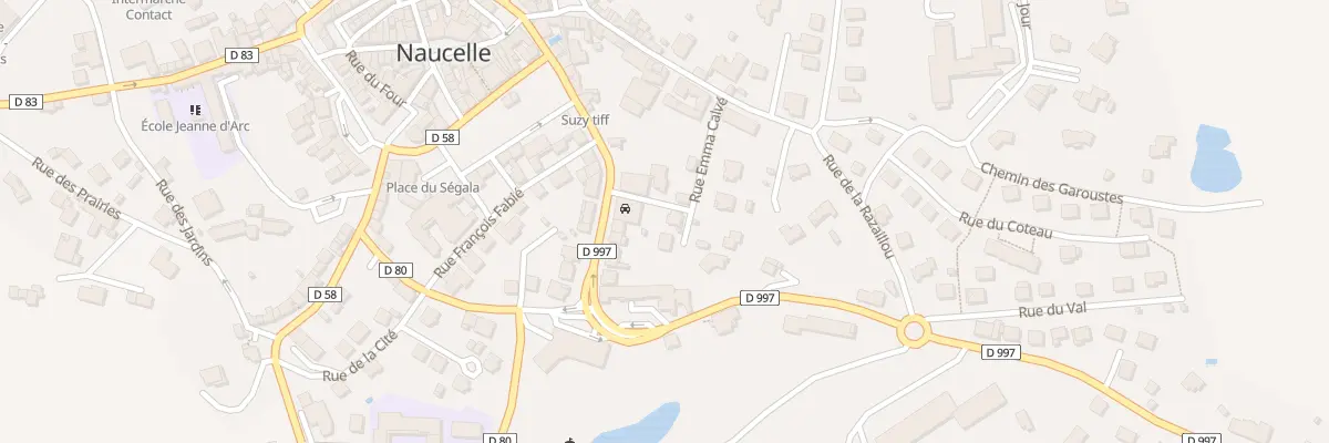 Plan du 54 Rue Georges Bizet à Naucelle