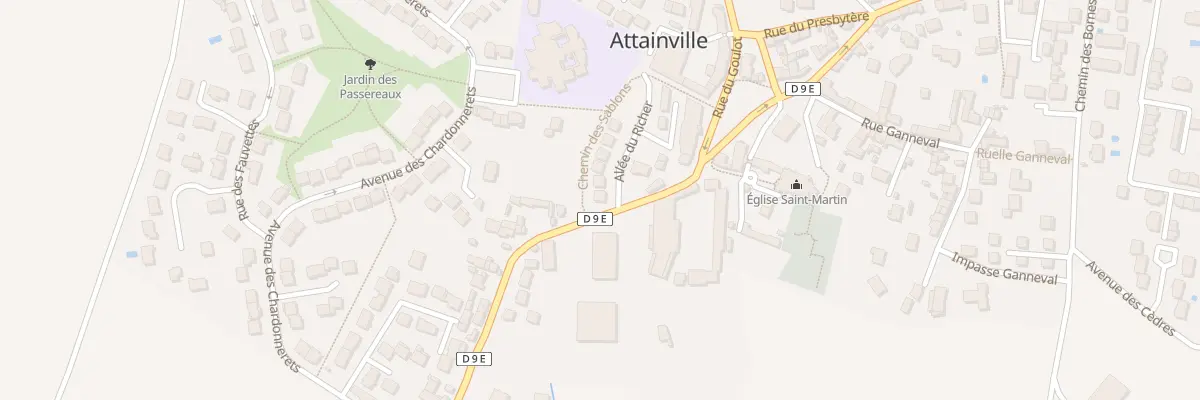 Plan du 1 All du Richer à Attainville