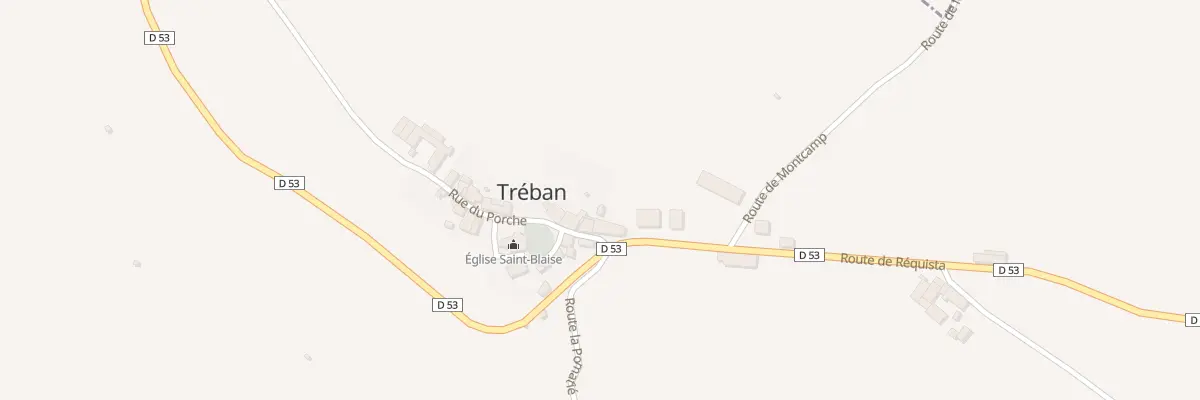 Plan du 5009 Treban à Tréban