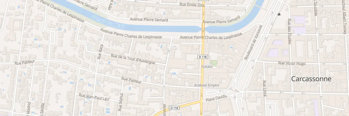 Plan du 36 Rue Dugommier à Carcassonne