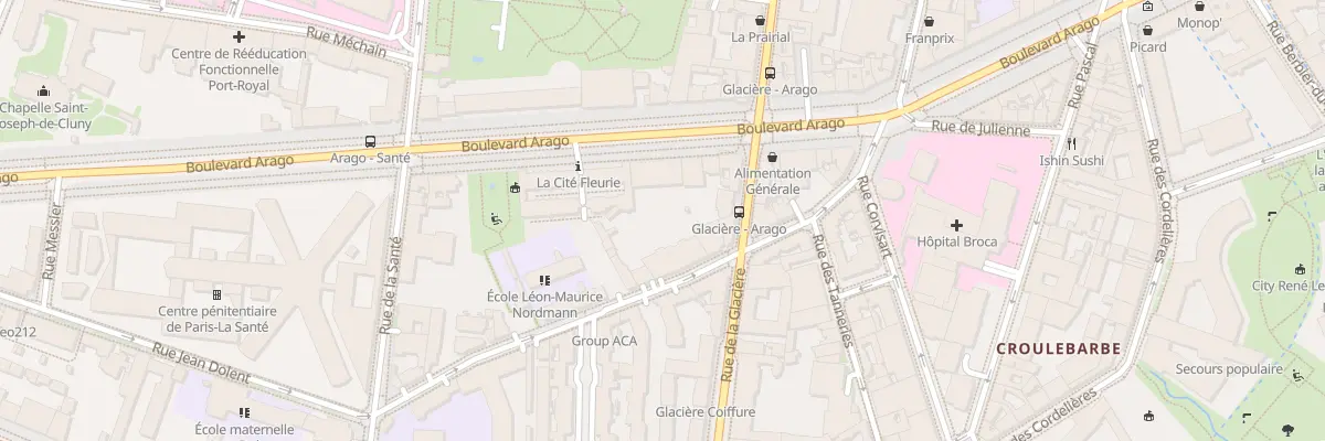 Plan du 59 Bd Arago à Paris 13e Arrondissement