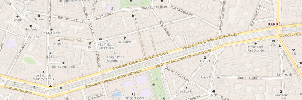 Plan du 68 Bd Marguerite de Rochechouart à Paris 18e Arrondissement