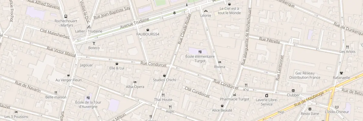 Plan du 56 Rue Claude Rodier à Paris 9e Arrondissement