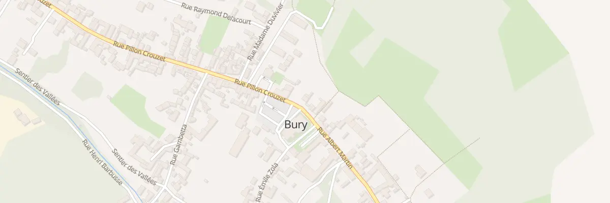 Plan du 20 Rue Pillon Crouzet à Bury