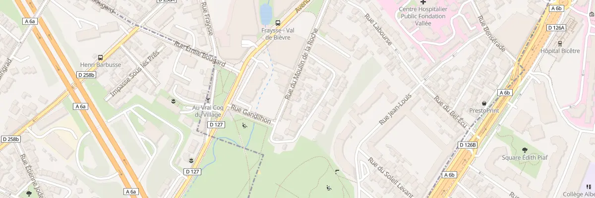 Plan du 25 Rue du Moulin de la Roche à Gentilly