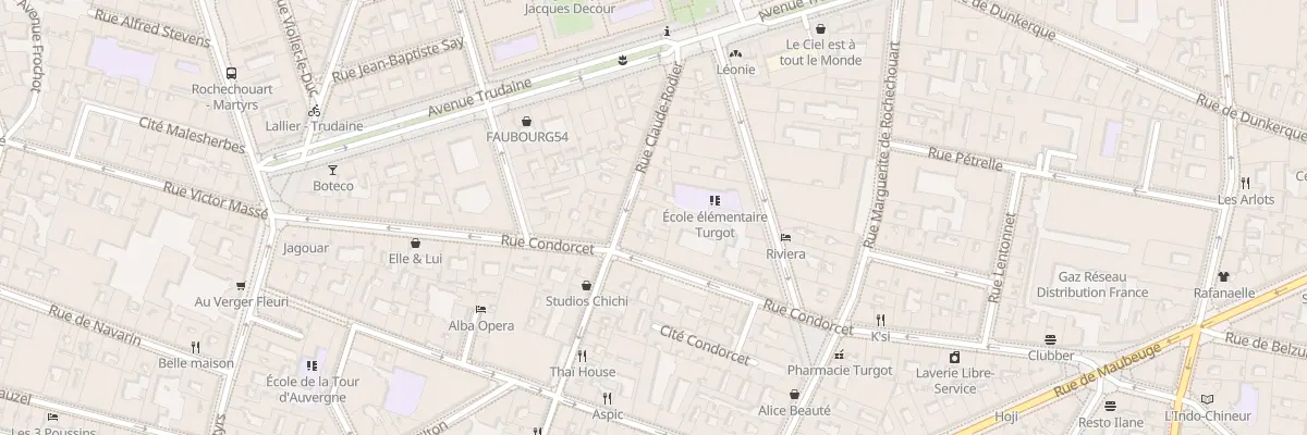 Plan du 58 Rue Claude Rodier à Paris 9e Arrondissement