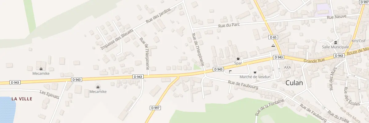 Plan du 4 Rte de Châteaumeillant à Culan