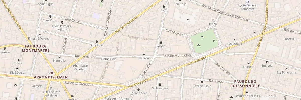 Plan du 3 Rue Marguerite de Rochechouart à Paris 9e Arrondissement