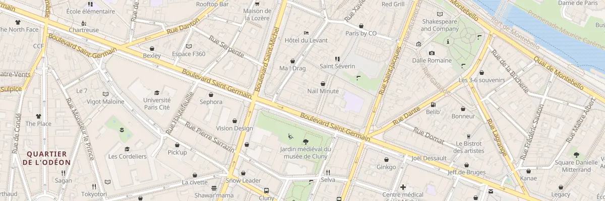 Plan du 94 Bd Saint-Germain à Paris 5e Arrondissement