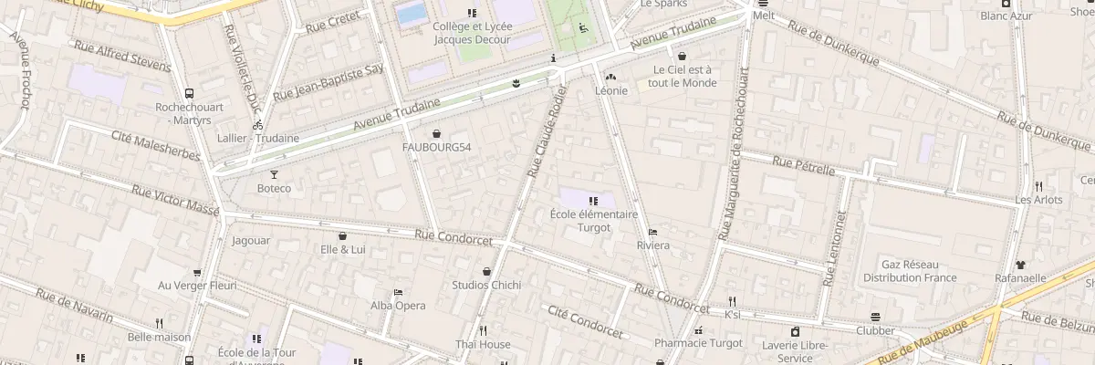 Plan du 62 Rue Claude Rodier à Paris 9e Arrondissement