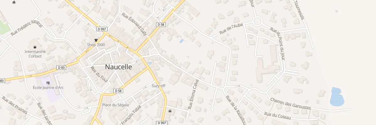 Plan du 15 Rue de la Razaillou à Naucelle