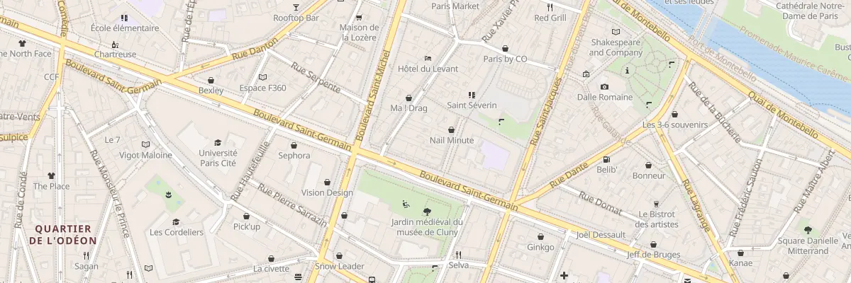 Plan du 14 Rue Boutebrie à Paris 5e Arrondissement